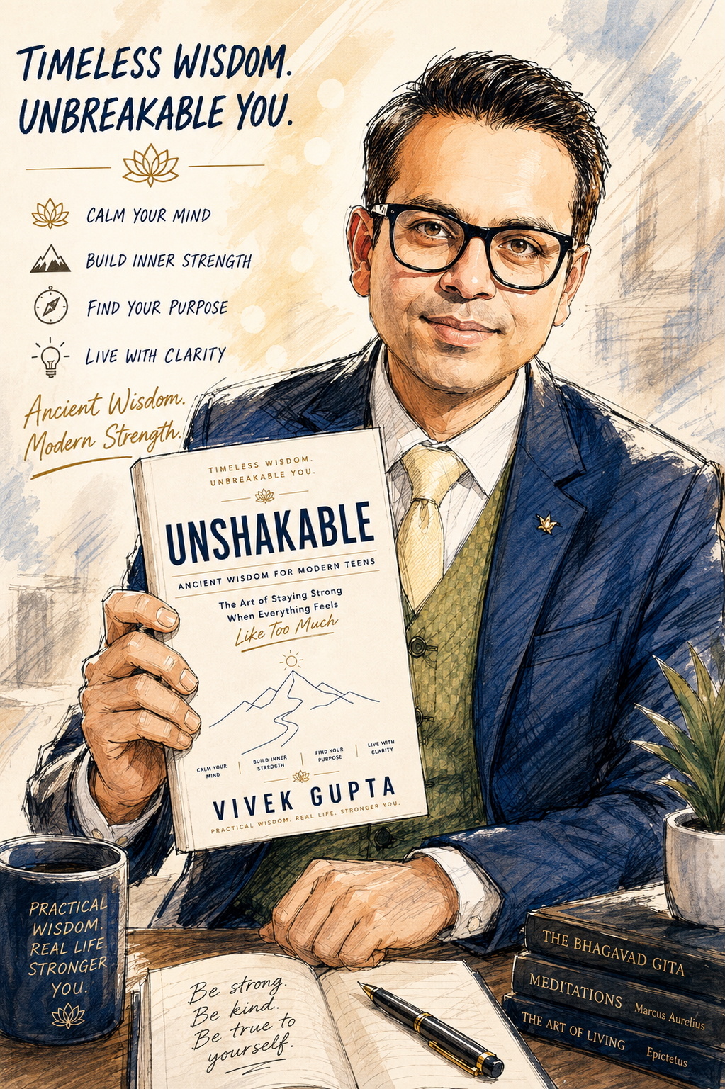 Portrait of Vivek Gupta, author of Unshakable